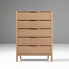 Five-Drawer Narrow Dresser
