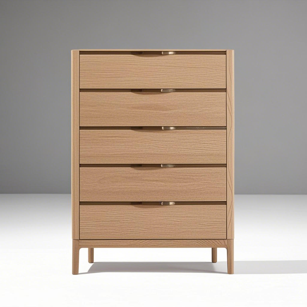 Five-Drawer Narrow Dresser