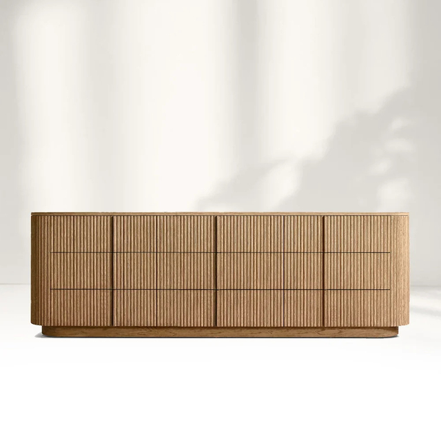Modern Sideboard 9-Drawer Dresser