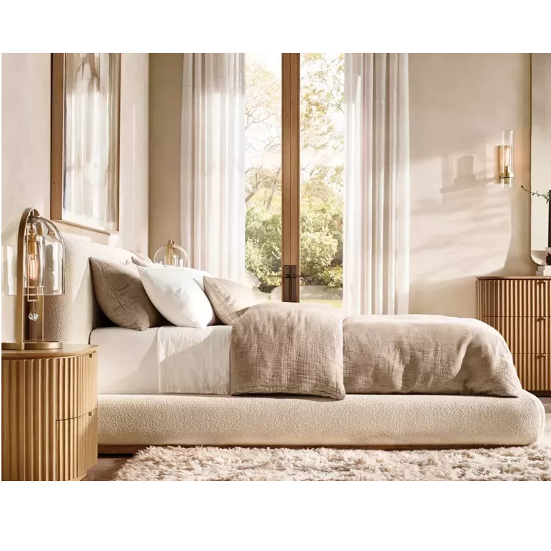 Fabric Extended Panel Bed:From Details to Life