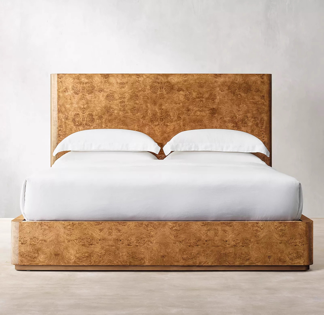 American Country Tree Bark Double Bed