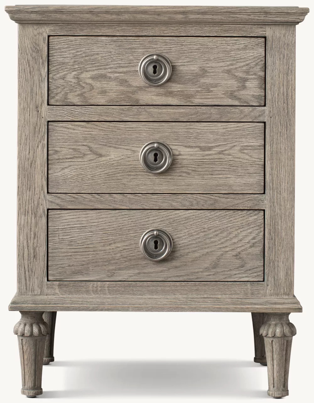 Rattan & Wood Closed Nightstand