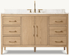 French Contemporary Single Extra-wide Vanity