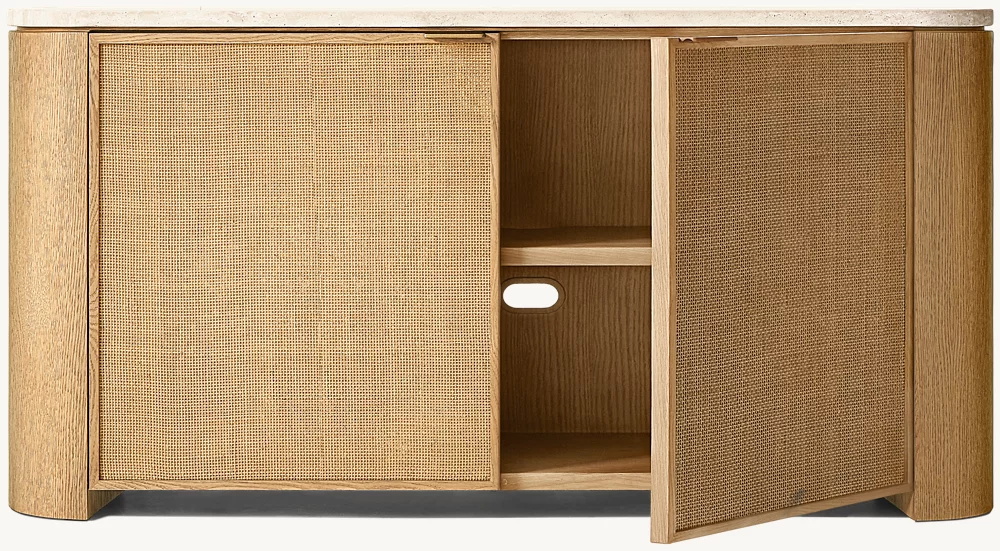 Woven Panel 2-Door Sideboard 