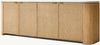 Woven Panel 4-Door Sideboard