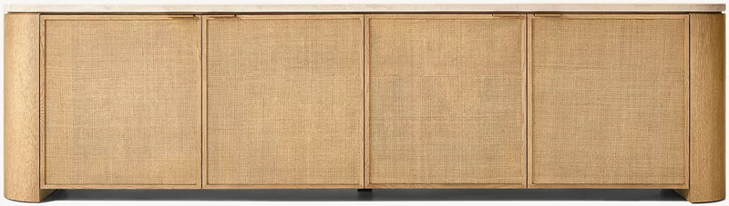 Woven 4-door Media Console