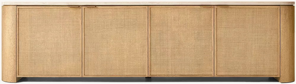 Woven 4-door Media Console