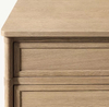 White Oak Three-drawer Storage Bedside Table