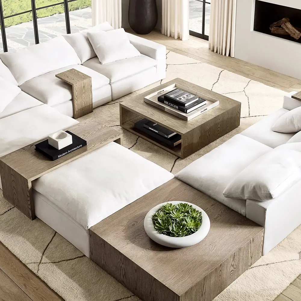 American Living Room RH Solid Wood Coffee Table